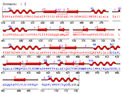 Secondary structure plot